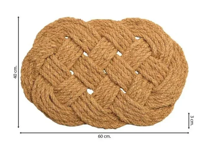Zerbino in fibra di cocco marrone 60×40