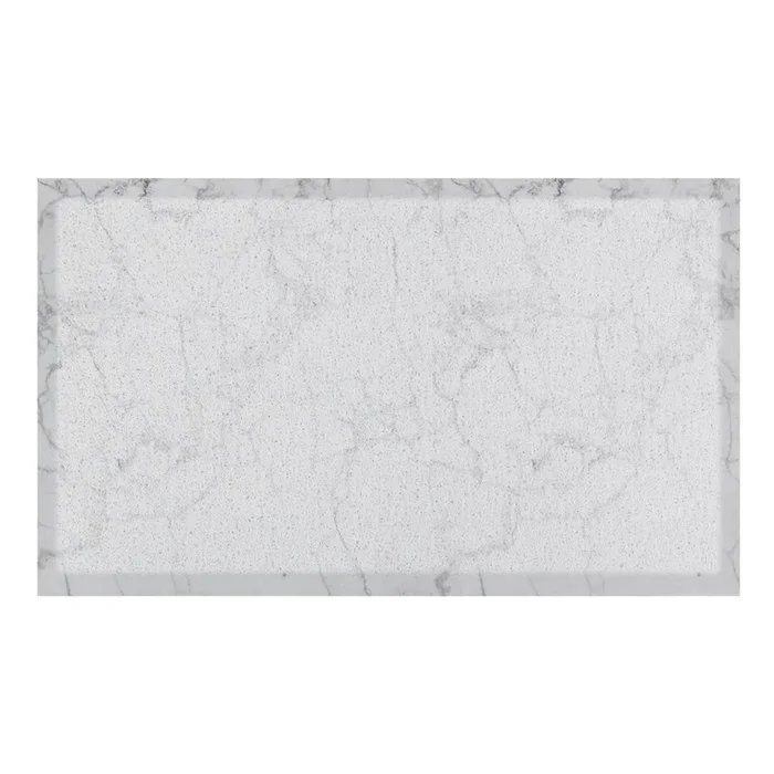 Zerbino White Marble In plastica riciclata, grigio chiaro, 40×70 cm