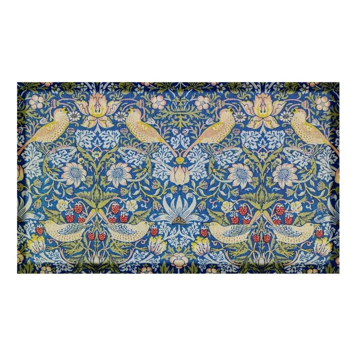 Zerbino William Morris Strawberry Thief In plastica riciclata, 40×70 cm