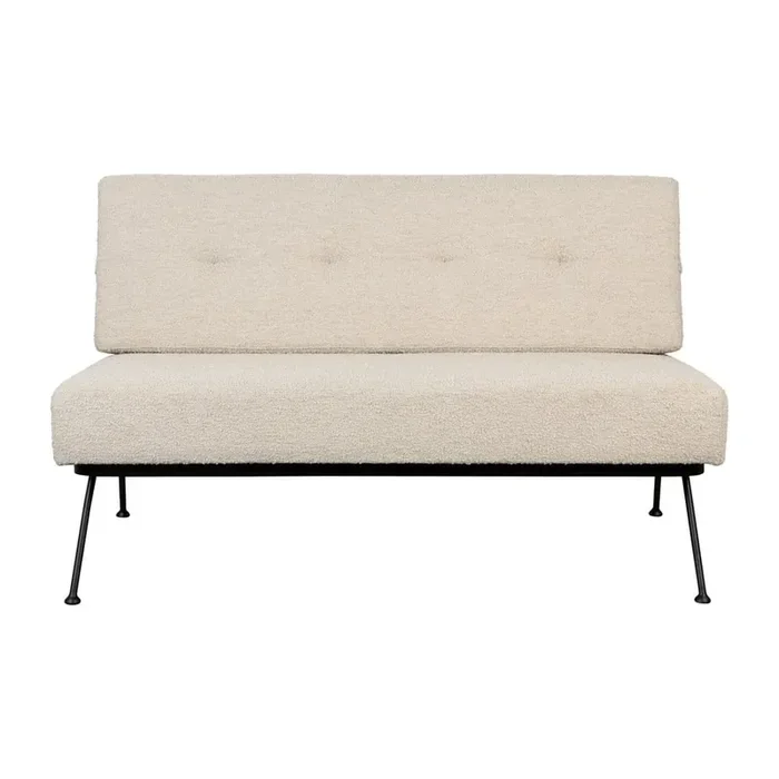 ZuiverDivano BowieColor crema, a due posti, larghezza totale 135 cm