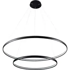 Zuma Line Carlo lampada sospesa 2×65 W nero PL210503-800+1200-BK